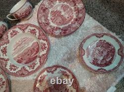 Johnson brothers old britain castles pink