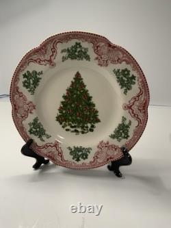 Johnson brothers old britain castles pink christmas 8.72'' Salad Plate