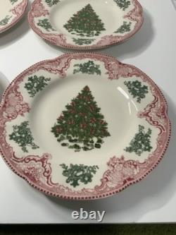 Johnson brothers old britain castles pink christmas 8.72'' Salad Plate