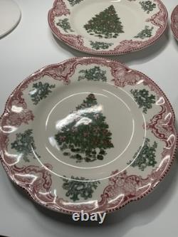 Johnson brothers old britain castles pink christmas 8.72'' Salad Plate