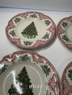 Johnson brothers old britain castles pink christmas 8.72'' Salad Plate