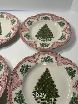 Johnson brothers old britain castles pink christmas 8.72'' Salad Plate