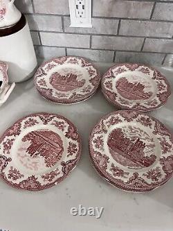 Johnson brothers old britain castles pink england Dinnerware Plates China