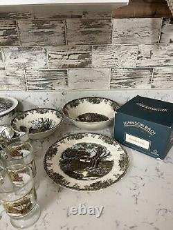 LOT Johnson Brothers Friendly Village 48 Piece Set