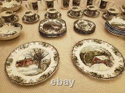 LOT Johnson Brothers Friendly Village 57 Piece Set