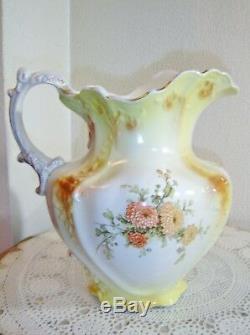 Large Antique Johnson Brothers Wash Basin With Pitcher
