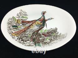Large Oval Dinner Plate Wild Turkey Johnson Brothers Game Birds Cream England