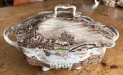 Large RARE Johnson Brothers OLDE ENGLISH COUNTRYSIDE Soup Tureen Vintage MINT