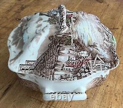 Large RARE Johnson Brothers OLDE ENGLISH COUNTRYSIDE Soup Tureen Vintage MINT