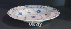 Large Rim Soup Bowl Blue Denmark Johnson Brothers Bros 9 Excellent (Set of 8)