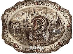 Large Vintage Johnson Bros Turkey Platter His Majesty 20 X 16 Great Condition