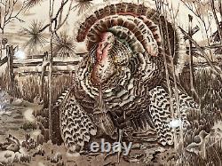Large Vintage Johnson Bros Turkey Platter His Majesty 20 X 16 Great Condition