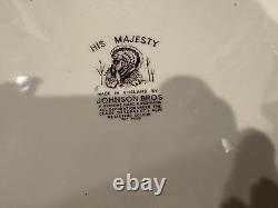 Large Vintage Johnson Bros Turkey Platter His Majesty 20 X 16 Great Condition
