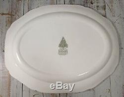 Large Vintage Johnson Brothers England MERRY CHRISTMAS Holiday Serving Platter