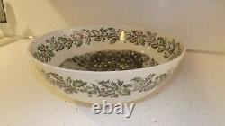 Large Vintage Johnson Brothers Merry Christmas 12 Punch Salad Serving Bowl