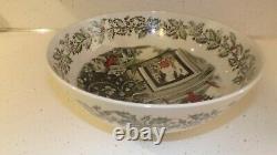 Large Vintage Johnson Brothers Merry Christmas 12 Punch Salad Serving Bowl