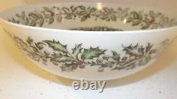 Large Vintage Johnson Brothers Merry Christmas 12 Punch Salad Serving Bowl