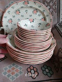 Large set Johnson Brothers Monticello China Dish set will split