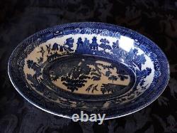 Lot 13 Johnson Brothers BLUE WILLOW England Salad Plates Cereal serving Bowls