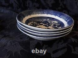 Lot 13 Johnson Brothers BLUE WILLOW England Salad Plates Cereal serving Bowls