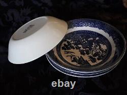 Lot 13 Johnson Brothers BLUE WILLOW England Salad Plates Cereal serving Bowls