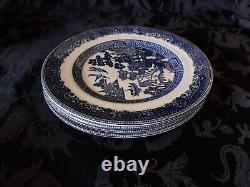 Lot 13 Johnson Brothers BLUE WILLOW England Salad Plates Cereal serving Bowls