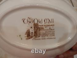Lot 27 Pieces Johnson Brothers Brown The Old Mill set