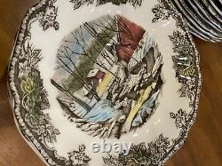 Lot 60 Pieces of Johnson Brothers Friendly Village Dinnerware Set China