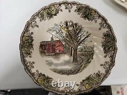 Lot 68 Pieces of Johnson Brothers Friendly village Dinner ware China