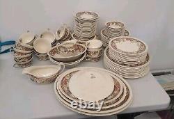 Lot Of 100+ VTG JOHNSON BROS England China DEVONSHIRE Plates, Platters, Cups +