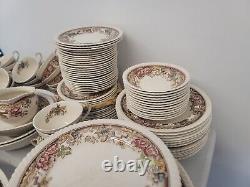 Lot Of 100+ VTG JOHNSON BROS England China DEVONSHIRE Plates, Platters, Cups +