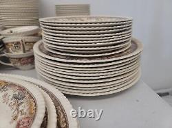 Lot Of 100+ VTG JOHNSON BROS England China DEVONSHIRE Plates, Platters, Cups +