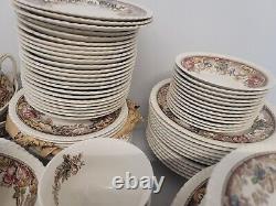 Lot Of 100+ VTG JOHNSON BROS England China DEVONSHIRE Plates, Platters, Cups +