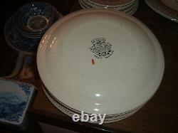 Lot of 45 Pieces of Johnson Bros Old Granite Fruit Sampler Serving, Plates Plus