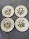 Lot Of (4) Tiffany Vintage Desert Plates'wild Flowers' By Johnson Bros. England