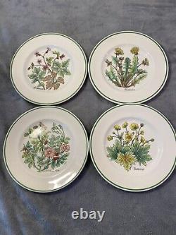 Lot of (4) Tiffany Vintage Desert Plates'Wild Flowers' by Johnson Bros. England