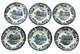 Lot Of 6 Johnson Brothers England Coaching Scenes 6.25 Salad Plates Blue White
