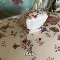 Lovely Johnson Bros Huge Rose Chintz Soup Tureen