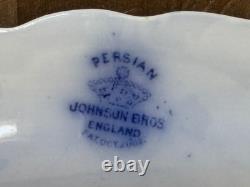 Lovely Set of 2 Johnson Bros Persian Flow Blue Platters