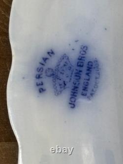 Lovely Set of 2 Johnson Bros Persian Flow Blue Platters