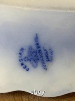 Lovely Set of 2 Johnson Bros Persian Flow Blue Platters