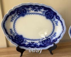 Lovely Set of 2 Johnson Bros Persian Flow Blue Platters