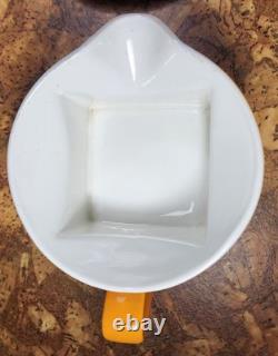 MCM Johnson Bros Ironstone ORANGE 4 cups/4 saucers 1 Creamer 1 Gravy 1 extra cup