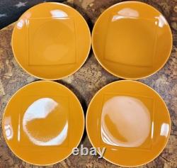 MCM Johnson Bros Ironstone ORANGE 4 cups/4 saucers 1 Creamer 1 Gravy 1 extra cup