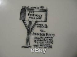 MINT 65 PC SET JOHNSON BROTHERS FRIENDLY VILLAGE MADE IN ENGLAND 12 dif dinner