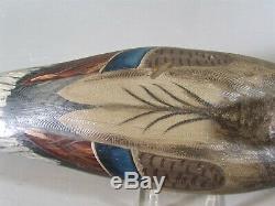 Mallard duck decoy H. Johnson -Bros. Boat Works Point Pleasant, NJ ca. 1920 branded