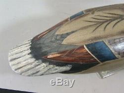 Mallard duck decoy H. Johnson -Bros. Boat Works Point Pleasant, NJ ca. 1920 branded