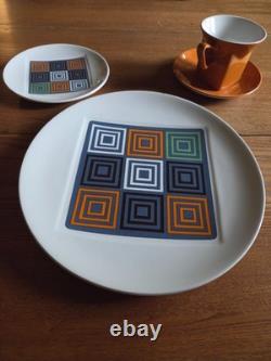 Mid Century Vintage Johnson Bros England Piazza Snowhite place settings