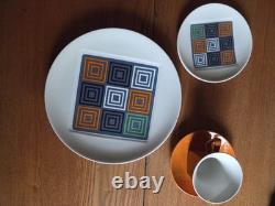Mid Century Vintage Johnson Bros England Piazza Snowhite place settings