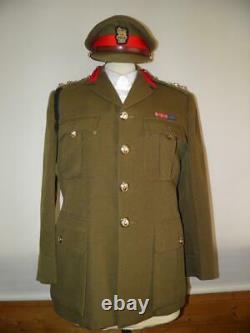 Moss Bros Dress Tunic For Colonel Of The Royal Engineers + Herbert Johnson Cap